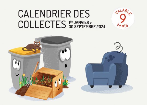 Consultez le calendrier 2024 de collecte des déchets Chanteloup les