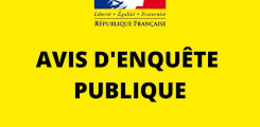 Avis enquête publique