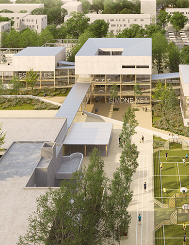 image d'architecte de la Cité Éducative Simone Veil