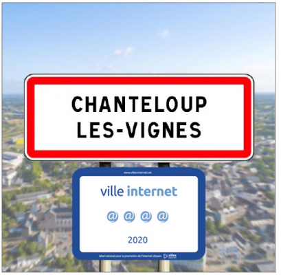 Chanteloup-les-Vignes labellisé "Villes Internet" 2020 !