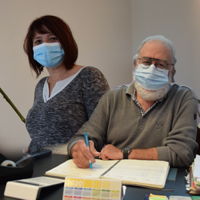 Valérie Michaux et Georges Berenguer, en première ligne face au coronavirus