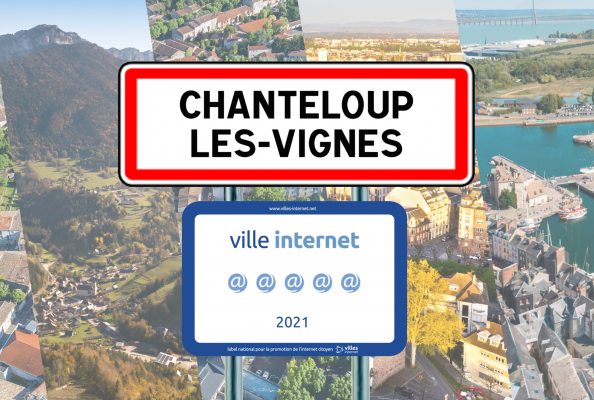Chanteloup-les-Vignes décroche 5 @ au label national Villes Internet !