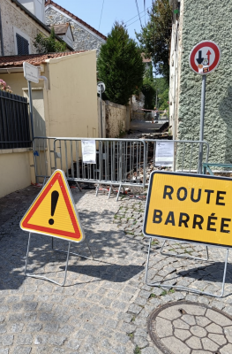 Circulation interdite : rue du Petit Chanteloup