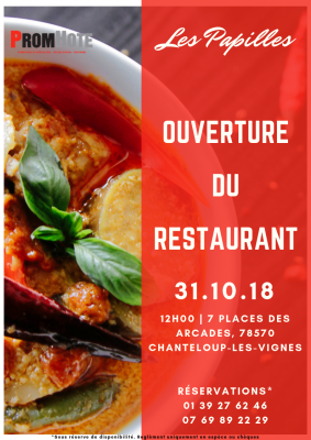 Ouverture du restaurant "Les Papilles"